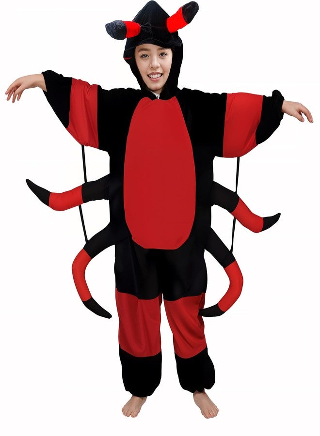Urika Spider Insect Costume Dress for Kids Fun & Playful Fancy Dress, for boys and girls (red spider insect) 4-5Years - Image 1
